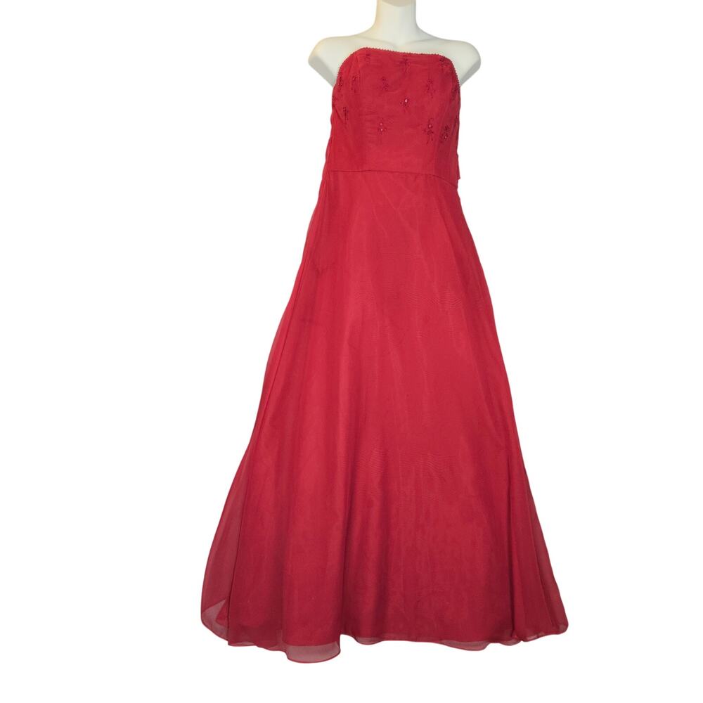 Mori Lee by Madeline Gardner Womens 7/8 Maxi‎ Dress Strapless Prom Formal Gown